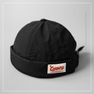 Casquette unisexe d'été en PVC à 6 panneaux, style hip-hop japonais de niche, avec texte alphanumérique, effet peau de melon, personnalisable en petites séries, vente en gros - Product Image 6
