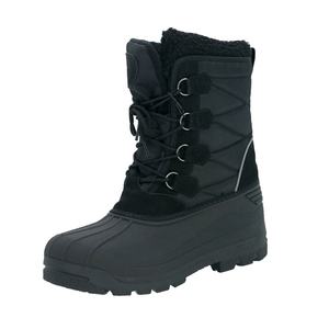 รองเท้าบูทหิมะกันน้ำสำหรับผู้ชาย YLS6001 สีดำ ความยาวกลางน่อง สำหรับฤดูหนาว เหมาะสำหรับการเดินป่า ขายส่ง - Product Image 2