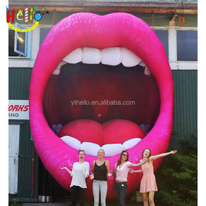 Modelo de boca inflable <span class=keywords><strong>gigante</strong></span>, beso inflable, labios rojos inflables para escenario, concierto, fiesta y espectáculo, Día de San Valentín - Product Image 5
