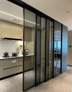 <span class=keywords><strong>Puerta</strong></span> Interior de <span class=keywords><strong>Madera</strong></span> Estilo Japonés Prima con Vidrio Esmerilado para Baño, <span class=keywords><strong>Puerta</strong></span> <span class=keywords><strong>Corredera</strong></span> de <span class=keywords><strong>Madera</strong></span> para Privacidad en Restaurantes, Color Marrón - Product Image 5