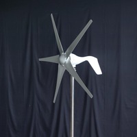 Générateur éolien de surveillance de lampadaires 100W, système d'éclairage complémentaire éolien-solaire à énergie nouvelle 12V/24V/48V, fibre de nylon, sans