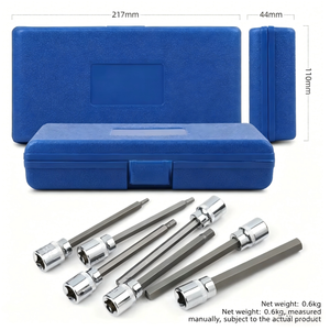 ชุดซ็อกเก็ตหกเหลี่ยม DIY 7 ชิ้น ขนาด 3/8 นิ้ว ชุบโครเมียม สำหรับซ่อมยานยนต์ - Product Image 3