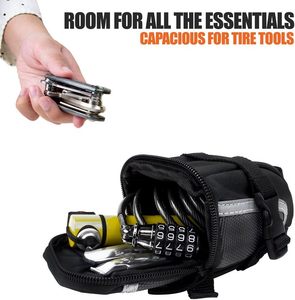 Sac de vélo à sangle spacieux avec matériau réfléchissant Séparateur de selle séparé <span class=keywords><strong>Cintre</strong></span> de lumière Salle de sécurité maximale pour les petits objets - Product Image 4