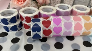 Etiquetas Autoadhesivas con Forma de Corazón de 1 Pulgada, Lindas Etiquetas de Corazón de Amor para San Valentín, para Sobres, Botellas y Empaques - Product Image 6
