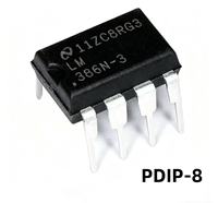 LM386N-1 LM386N-3 LM386N-4 LM386MX-1 Circuito Integrado Amplificador de Audio DIP8 SOP8 de Bajo Voltaje con Ganancia Ajustable 20-200 para DIY