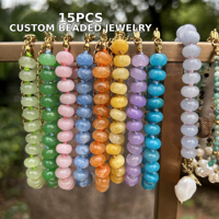 Bracelet en pierres précieuses naturelles rondes faites à la main, coloré, pour femmes, bijoux tendance pour cadeau