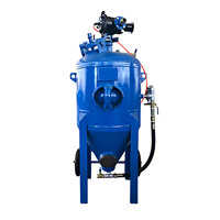Machine de sablage à jet d'eau abrasif haute vitesse de type ouvert avec structure en acier pour le décapage de la rouille, fabricant Hebei
