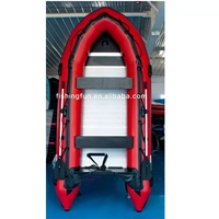 Perahu Nelayan Tiup Desain Baru Grosir Pabrik, Lambung Aluminium 0.9mm, Kapal Sport untuk Olahraga Air, OEM ODM Perahu Rib Cina