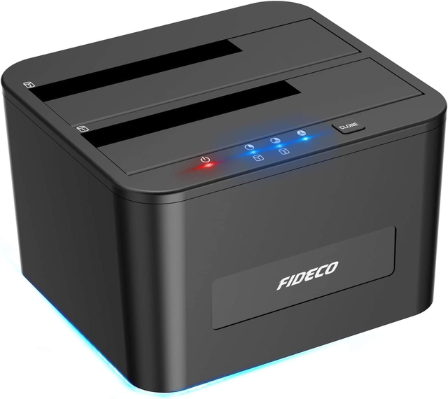 Best Selling Dual Bay 2.5 3.5" SATA HDD Docking Device Support Offline Clone Function External Hard Drive Docking Station