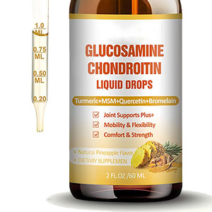 OEM ODM Glucosamine liquide orale pour adultes, sulfate de chondroïtine, MSM, gouttes, complément alimentaire 60 ml, curcuma, encens, quercétine, bromélaïne - Product Image 1