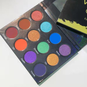 Chuyên Nghiệp Trang Điểm Nhãn Hiệu Riêng Ép Glitter <span class=keywords><strong>Eyeshadow</strong></span> Palette Biểu Tượng Tùy Chỉnh Long Lanh <span class=keywords><strong>Eyeshadow</strong></span> <span class=keywords><strong>Pallet</strong></span> - Product Image 4