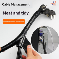 Fundas Protectoras para Cables de PE, Herramienta de Protección de Cables, Bandas Espirales para Envolver Cables, Protector de Cables Resistente a la Abrasión y al Calor, Varios Tamaños