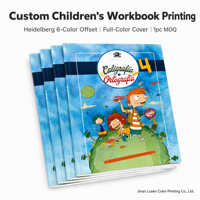 Impresión de Libros Educativos Infantiles de Tapa Blanda Personalizados Profesionales, Impresión de Libros de Tapa Blanda con Laminación Brillante a Todo Color