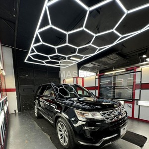 Độ Sáng Cao Thay Đổi Độ Sáng Mật Ong Lược Đèn Nhà Để Xe Hình Lục Giác Làm Việc Ánh Sáng Cho Hội Thảo Xe Vẻ Đẹp Cửa Hàng - Product Image 4