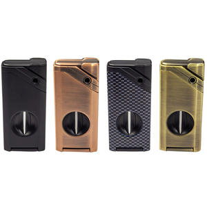 Briquet <span class=keywords><strong>coupe</strong></span>-cigare multifonctionnel en métal, <span class=keywords><strong>coupe</strong></span>-vent, à allumage direct, design minimaliste portable, pour le commerce transfrontalier - Product Image 1