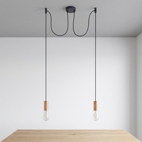 Luminaire suspendu vintage réglable en fer décoratif à plusieurs têtes en forme d'araignée pour salle à manger