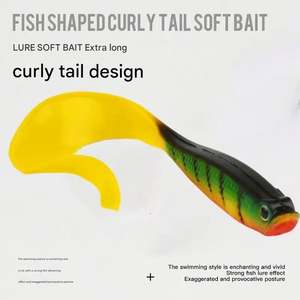 Señuelo de Pesca Suave con Cola Rizada de 12 cm y 5,5 g, Señuelo de Pesca Reflectante de Alto Rendimiento, Venta al por Mayor - Product Image 4