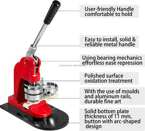 Nút Huy hiệu máy in màu đen màu xanh lá cây Quà Tặng Vàng nút pin Máy ép màu hồng Nga tài năng hướng dẫn sử dụng nút huy hiệu - Product Image 3
