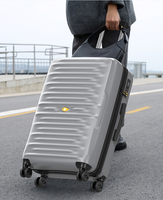 Valise à roulettes rigide en PC et ABS de 28 pouces grande capacité, roues silencieuses, serrure TSA, logo personnalisé, vente en gros