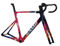 Cuadro de Bicicleta de Carretera Aerodinámico de Fibra de Carbono CAMP T1000, Eje de Pedalier T47, Superligero, 700C*28C, 680g