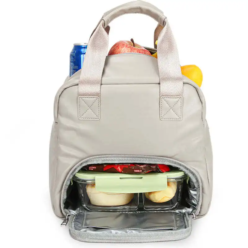 Borsa pranzo all'ingrosso borsa termica personalizzata portatile Cooler Cooler isolante per bambini scatola pranzo in pelle sintetica borsa termica