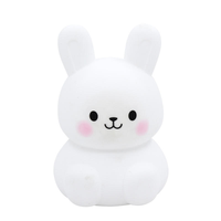 Creative Fat Da Silicone Lapin Veilleuse Chevet Dormir Lampe LED Fête Des Enfants Cadeau Clap Lampe Effet Explosion Dessin Animé