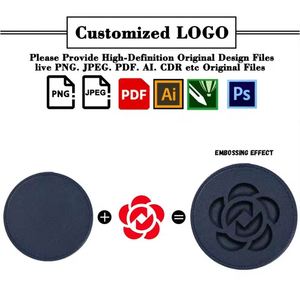 Custom Logo Laser <b>Coaster</b> Double Sided Faux Leather <b>Coasters</b> for <b>Drinks</b> - Product Image 3
