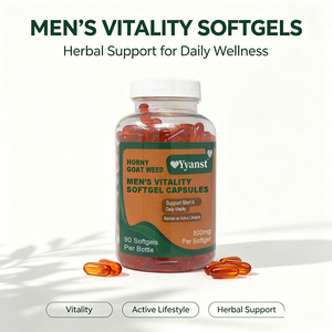 Capsules de vitalité pour hommes, extrait naturel d'herbe cornée de chèvre, complément alimentaire à base de plantes, soutient l'énergie quotidienne, style de vie actif pour les hommes - Product Image 2