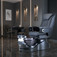 Pompe à décharge électrique pour Salon de beauté, transparente, moderne et élégante, pour Massage des ongles, Spa, noir, fauteuil de pédicure, nouveau, vente en gros