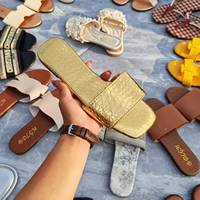 Sandales de luxe pour femmes, pantoufles de créateur de haute qualité, plates, pour l'extérieur, marques de pantoufles pour femmes