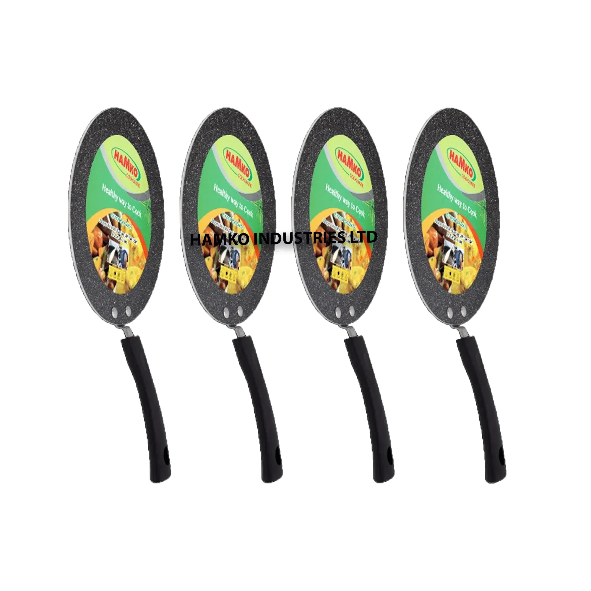 Premium Quality Export Oriented Uncoated Honeycomb Non-Stick Frying Pan With Modern Design Metal Handle Ruti Tawa For Bangladesh