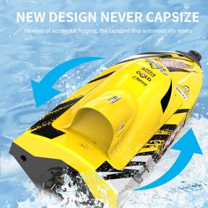 SJY-TX749 Mini Bote a Control Remoto 2.4G Turbojet, Bote de Alta Velocidad 25km/h, Modelo de Barco con Motor sin Escobillas para Niños, Juguete Acuático de Verano - Product Image 4