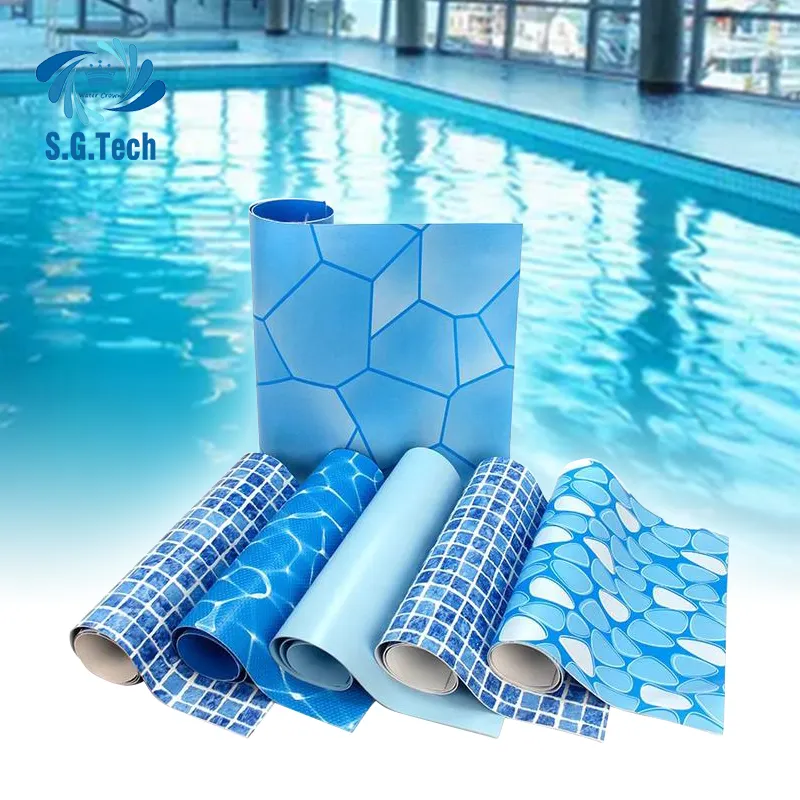 Revêtement de piscine en vinyle mosaïque PVC, personnalisé, fournitures pour piscines au-dessus du sol, livraison gratuite