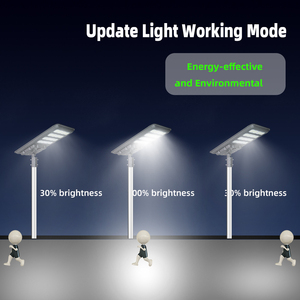 Kcd ngoài trời tất cả trong một tự động mờ 300 Watts chất lượng hàng đầu thông minh tích hợp thương mại LED năng lượng mặt trời ánh sáng đường phố với cảm biến chuyển động - Product Image 4