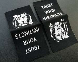 Etichetta per la cura dei capi di abbigliamento ad alto tessuto con etichette con nome ricamate in raso di cotone morbido <span class=keywords><strong>nastro</strong></span> di fascia alta del Logo del marchio Patch - Product Image 6