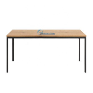 High End Modern Design Dinning Room Furniture <strong>Rectangle</strong> Recycled Pine MDF Metal Legs Dining <strong>Table</strong> - Product Image 2