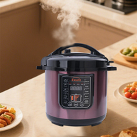 2025 Panci Masak Tekanan Listrik Portabel Baru dari Baja Tahan Karat 10L 220V Kontrol Digital 13-in-1 Multi-Cooker