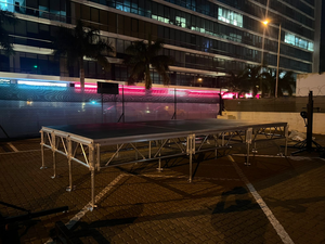 Escenario Móvil para Conciertos, Eventos y Bodas, Fácil de Instalar, Antideslizante, de Madera Contrachapada, con Altura Ajustable, en Venta - Product Image 6