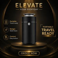 Diffuseur d'arômes AeroScent de luxe, portable, électrique, en métal, écologique, sans eau, pour voiture et hôtel, alimenté par batterie, rechargeable, 10 ml
