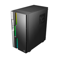 GameMax COC ARGB Mid Tower Used Gaming Case for RTX 3080 Support ATX Form Factor Plastic ABS Material 12cm Fan 7 Expansion Slots