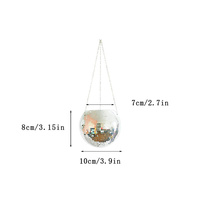 Planteur de boule de disco de maison de jardin accrochant les jardinières en plastique de pots de fleur