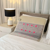 Tapis chauffant électrique arc-en-ciel à 7 pierres précieuses pour sauna, 190*80CM, multifonction, massage aux cristaux naturels, température réglable