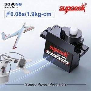 Supseek SG90 9G Micro Servo Motor con Eje de Metal, 1.9kg Cm 0.08s 60 Grados para Arduino, Avión RC, Brazo Robótico, Coche - Product Image 3