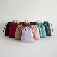 Sacs à cordon en microfibre imitation daim, en vrac, pour bijoux, cadeaux, faveurs, avec fermeture à cordon pour mariages