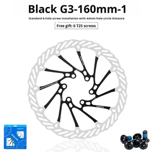 Rotor de frein à <span class=keywords><strong>disque</strong></span> arrière de VTT à six rayons G3/<span class=keywords><strong>160</strong></span>/180/203mm finition polie en acier inoxydable 6 boulons/<span class=keywords><strong>Centerlock</strong></span> Durable - Product Image 6