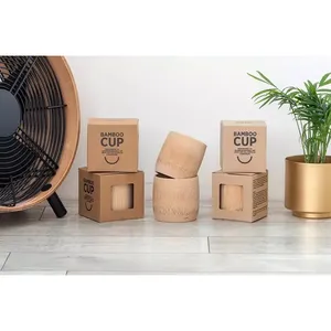 Tazza in bambù fatta a mano, gadget ecologici - Product Image 3