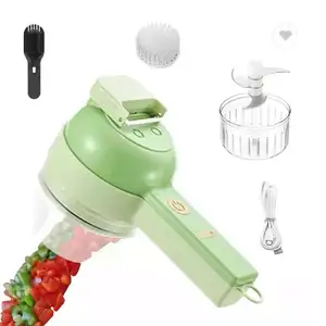 Nuovo tritatutto elettrico portatile 4 in 1 tritatutto per verdure ricaricabile robot da cucina wireless