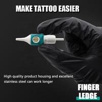 Cartouches d'aiguilles de tatouage jetables en acier inoxydable de qualité professionnelle pour maquillage permanent, sourcils, art corporel - Marque MO, stérilisation au gaz EO