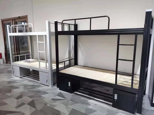 Cama Literas de Acero con Barandilla de Alta Resistencia para Dormitorio Universitario, Cama Doble de Metal sin Pintar para Adolescentes - Product Image 6