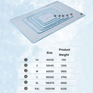 Venta caliente estera de refrigeración para perros de verano de alta calidad de seda helada cama fría para mascotas estera para perros XXL para perros grandes - Product Image 2